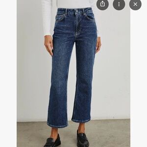 Rails Collegiate Blue High-Rise Sunset Crop Slim Flare Jeans 27
